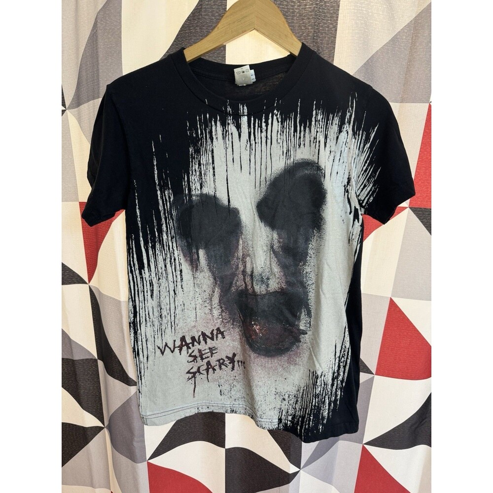Universal Studios Horror Nights 2008 Wanna See Scary T Shirt Mens Black Size S
